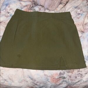 SHEIN Olive Mini Skirt